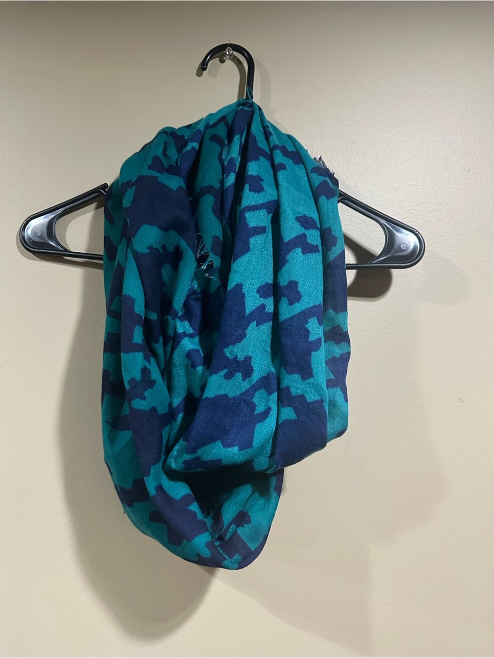 Women’s Infinity Scarf - Teal & Navy - Picture 1 of 3